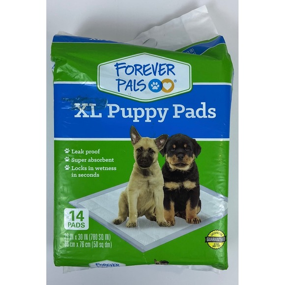 Forever Pals XL Puppy Pads 14 Count Leak Proof Super Absorbent Training - Picture 1 of 5